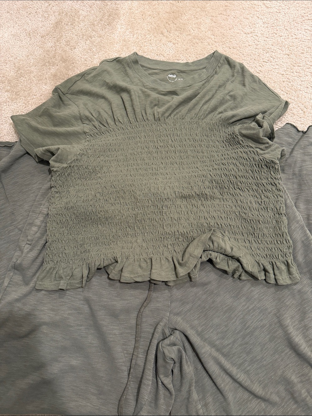 NEW aerie Olive Set (shirt+pant)